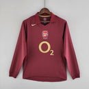 Camisa Manga Longa Arsenal 05/06 - Bordo | GL Sports