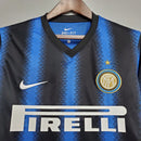 Camisa Manga Longa Inter de Milão 10/11 - Azul e Preto | GL Sports