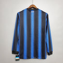 Camisa Manga Longa Inter de Milão 10/11 - Azul e Preto | GL Sports