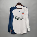 Camisa Manga Longa Liverpool 06/07 - Branco | GL Sports