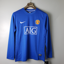 Camisa Manga Longa Manchester United 07/08 - Azul | GL Sports