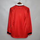 Camisa Manga Longa Manchester United 1999 - Vermelho | GL Sports