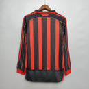 Camisa Manga Longa Milan 06/07 - Preto e Vermelho | GL Sports