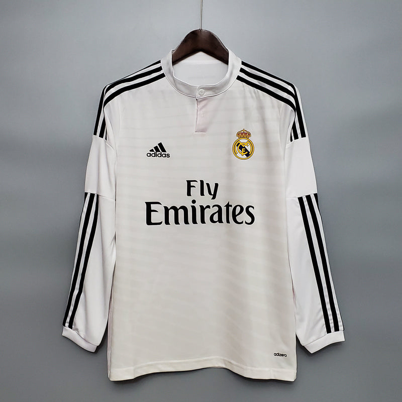 Camisa Manga Longa Real Madrid 14/15 - Branco | GL Sports