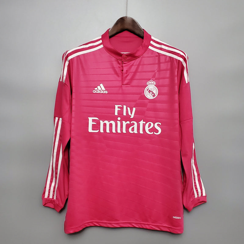 Camisa Manga Longa Real Madrid II 14/15 - Rosa | GL Sports