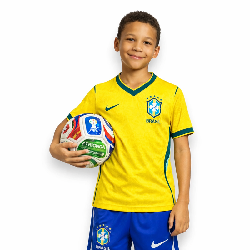Camisa do Brasil 2026 Infantil Home