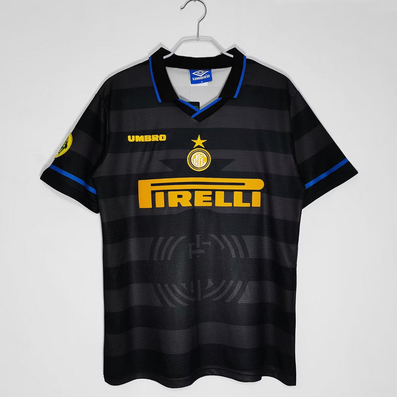 Camisa Inter de Milão Retrô 1997/1998 Preta | GL Sports