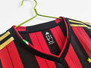 Camisa Milan Retrô Manga Longa 2013/2014 - Vermelha e Preta | GL Sports