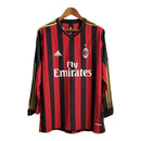 Camisa Milan Retrô Manga Longa 2013/2014 - Vermelha e Preta | GL Sports